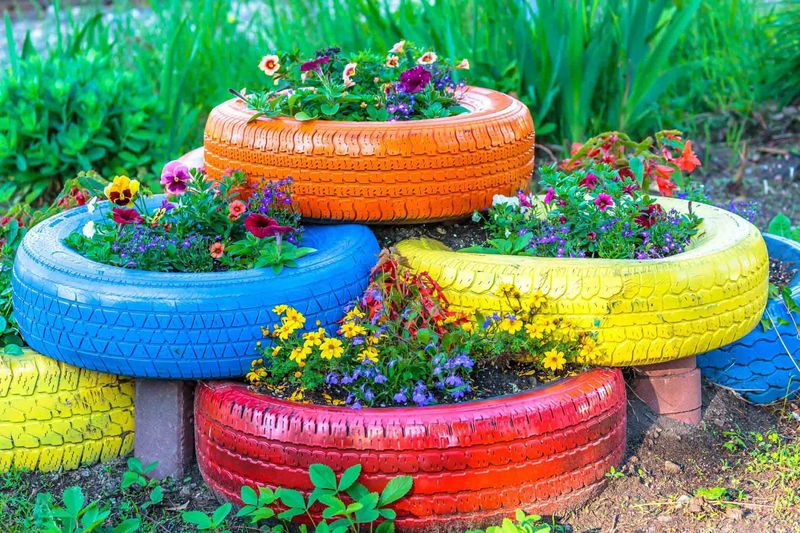 Old Tire Planter