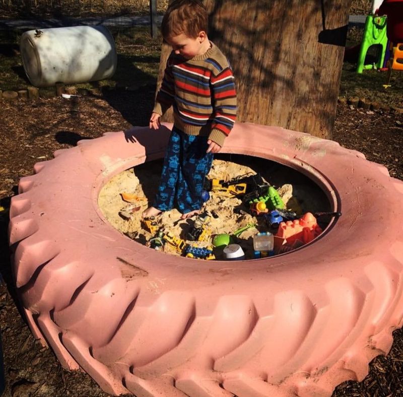 Old Tire Sandbox