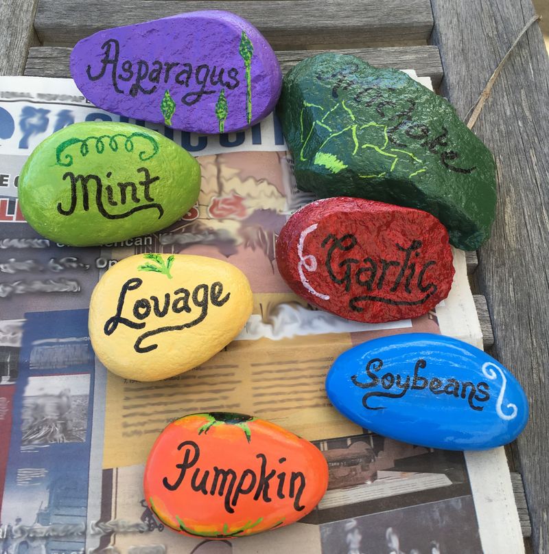 Painted Stone Markers