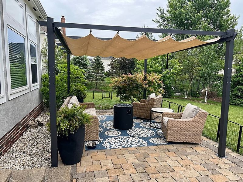 Pergola with Retractable Canopy