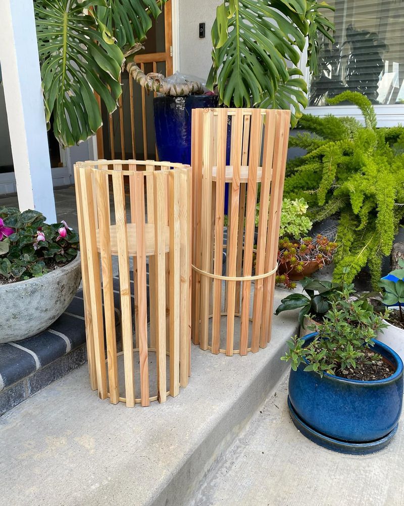 Reclaimed Wood Plant Stand