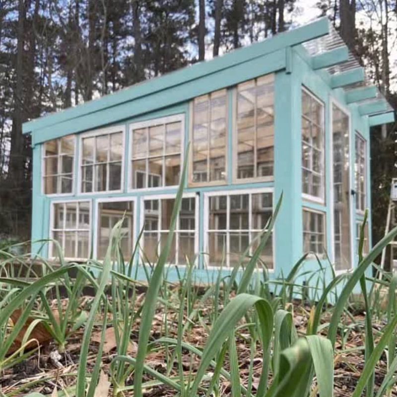 Recycled Window Greenhouse