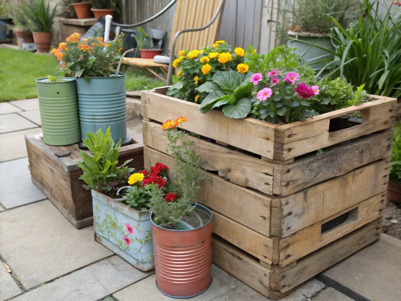 Repurposed Planters