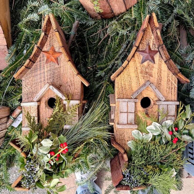 Rustic Birdhouses and Feeders