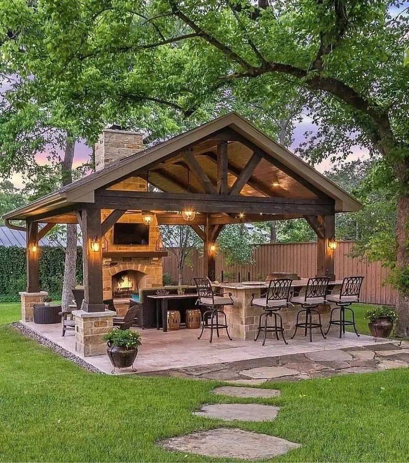 Rustic Farmhouse Pergola