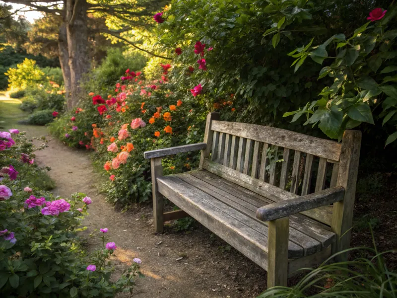 Rustic Garden Benches