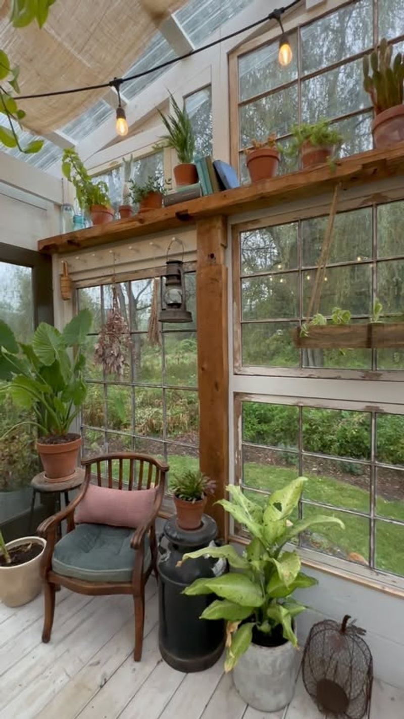 Salvaged Wood Greenhouse