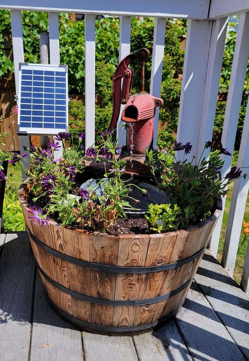 Solar-Powered Fountain