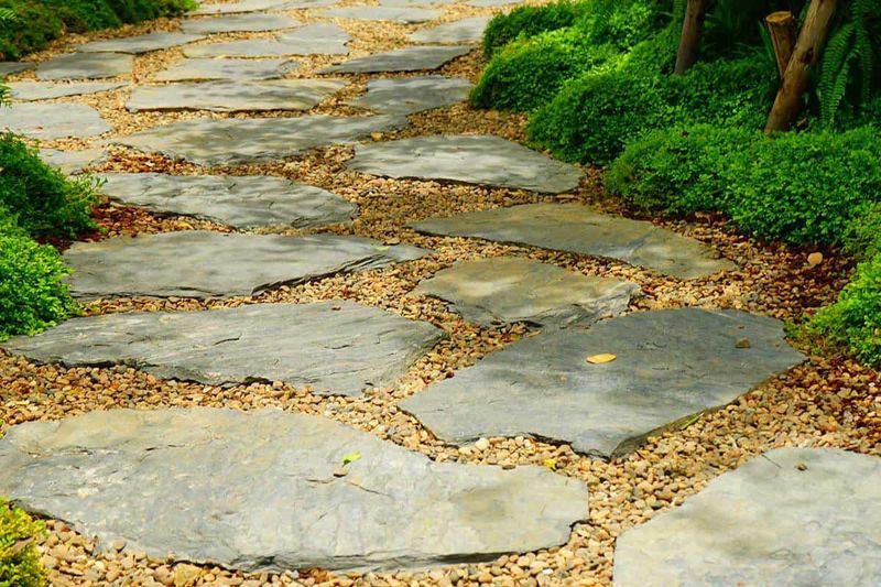 Stepping Stone and Grass