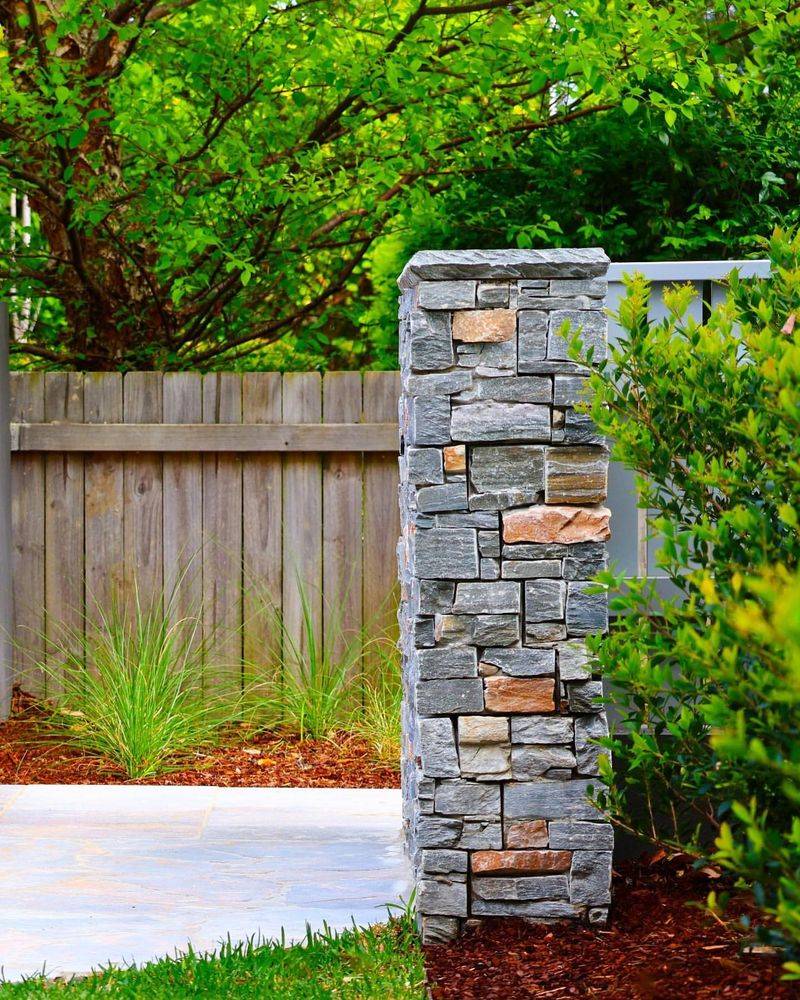 Stone Pillars with Fencing