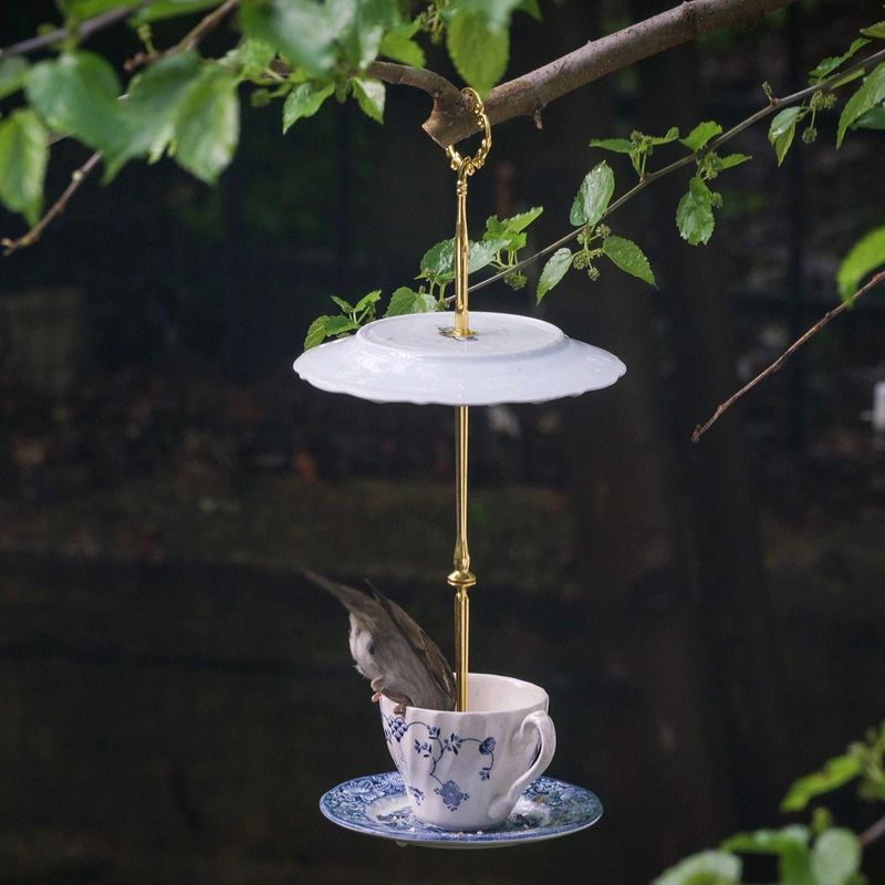 Teacup Bird Feeder