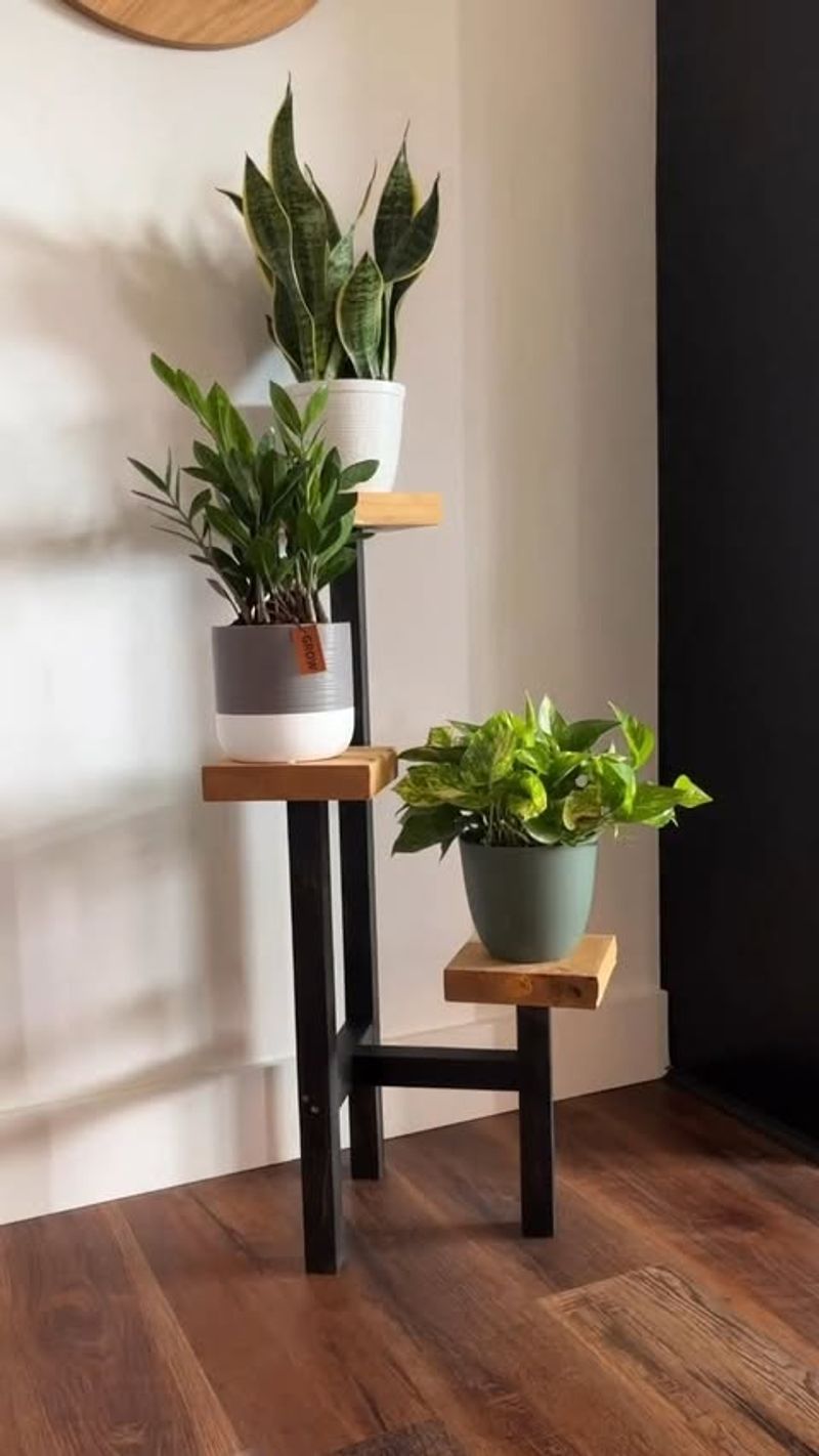 Tiered Corner Plant Stand