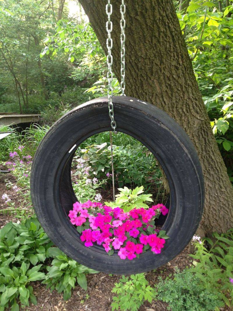 Tire Swing Planter