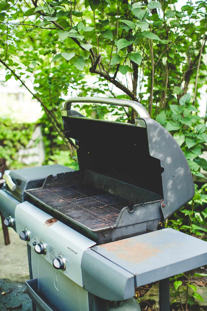 Uncleaned Barbecue Utensils