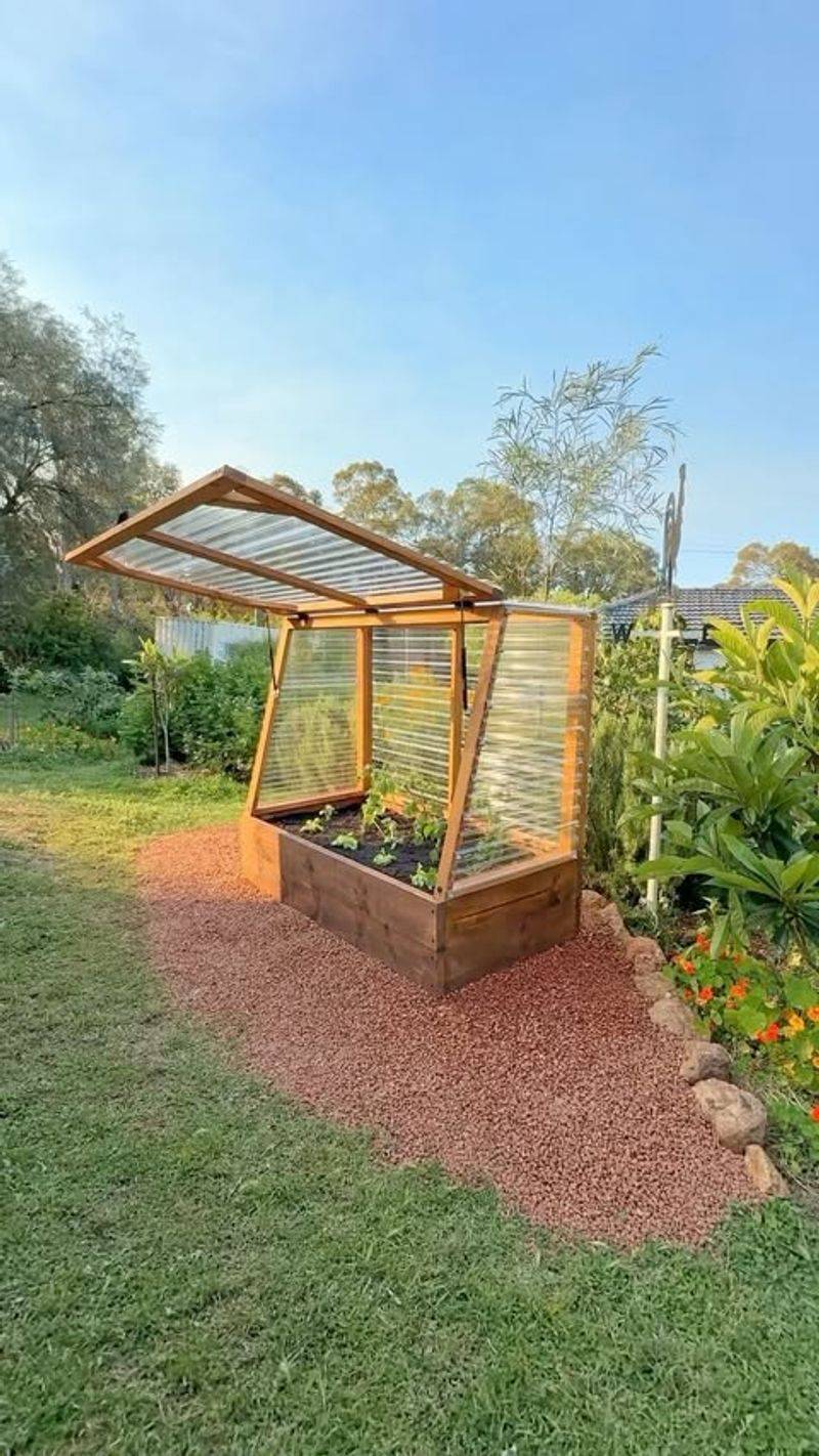 Upcycled Bed Frame Greenhouse