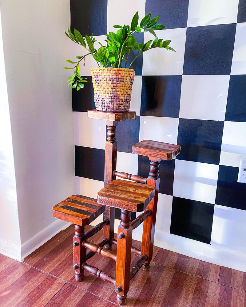 Vintage Ladder Plant Stand