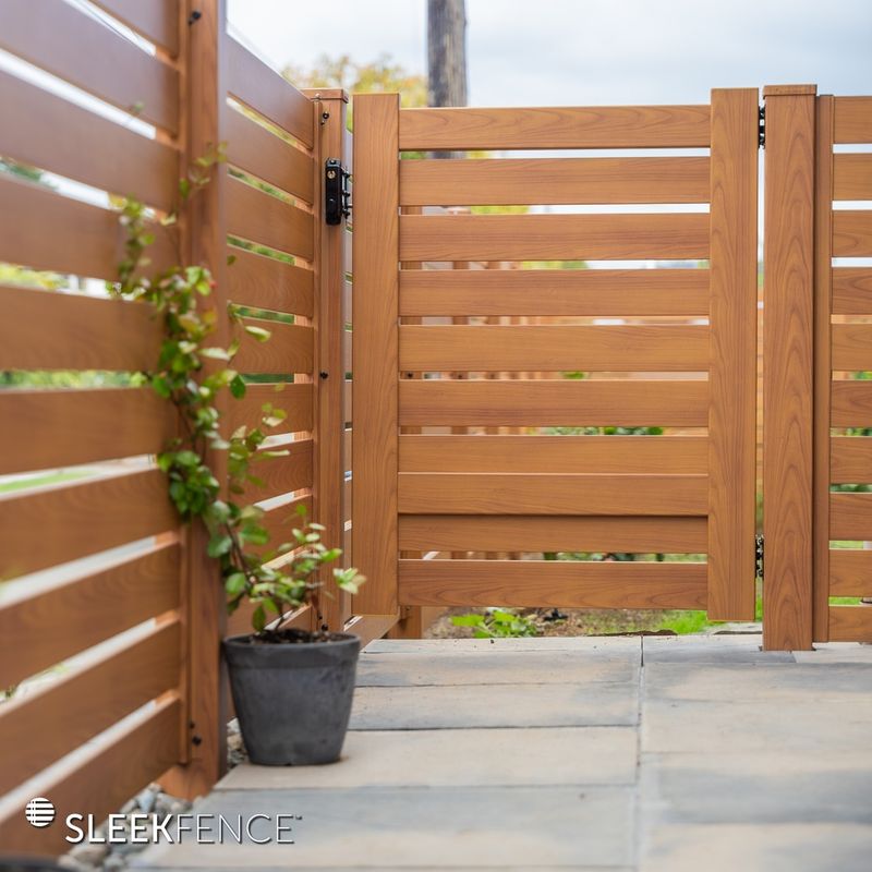 Wooden Slat Fence