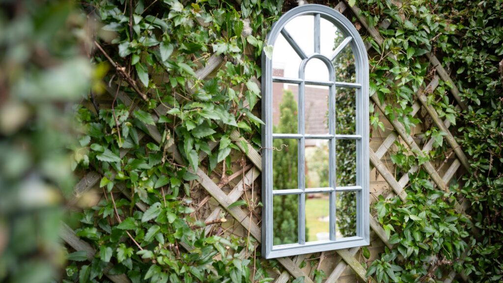 mirror in the garden