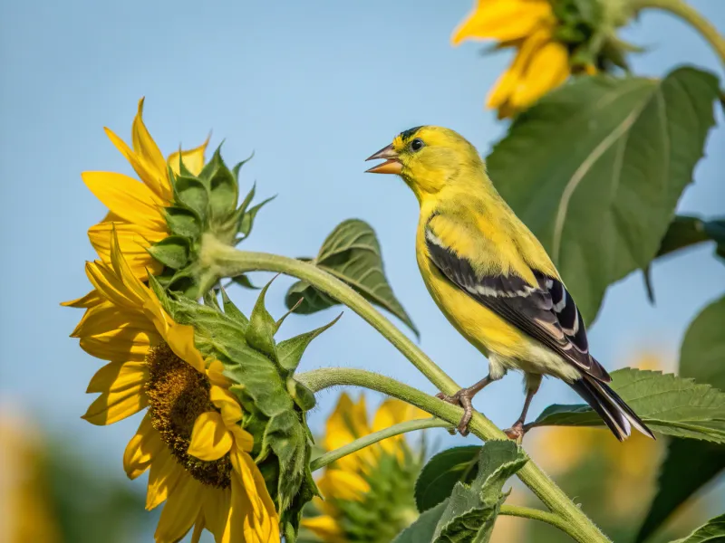 Bright Yellow Plumage