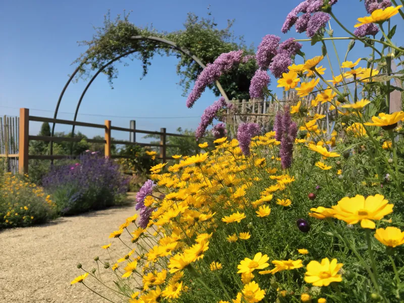 Buddleia & Coreopsis