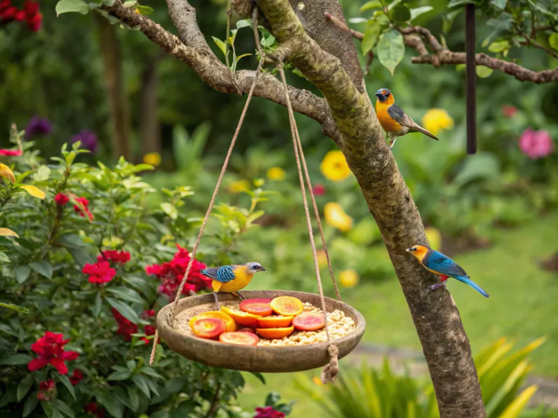 Cashew Fruit Bird Feeder