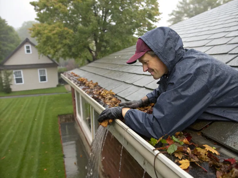 Check Drains and Gutters