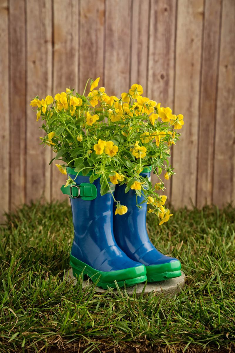 Rain Boot Vases