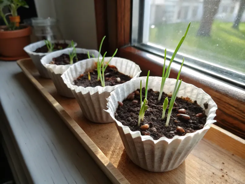 Coffee Filter Seed Starters