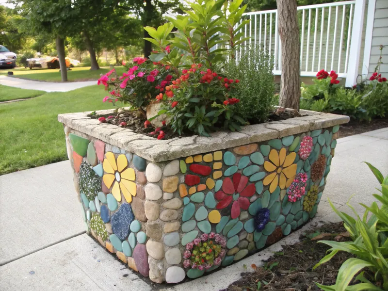 Colorful Pebble Mosaic