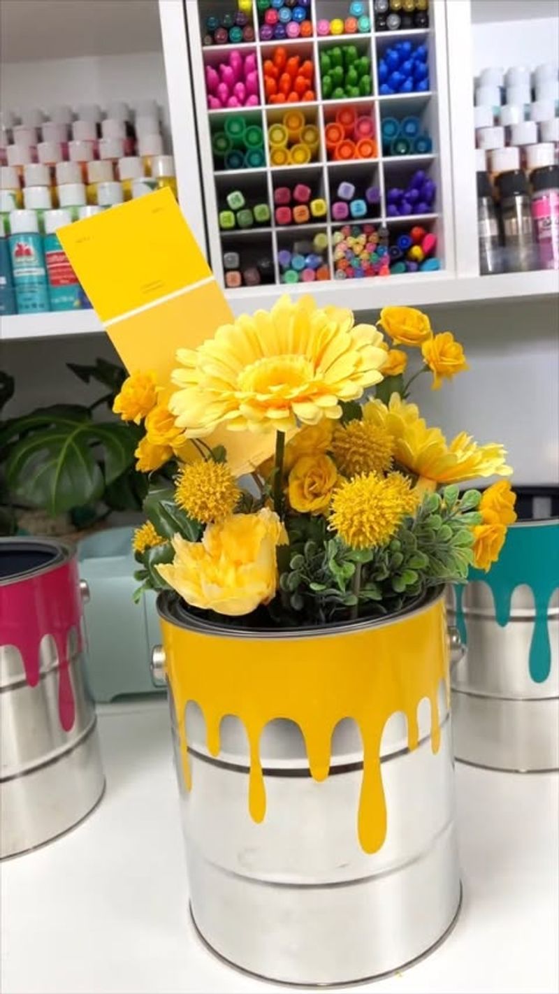 Colorful Tin Buckets