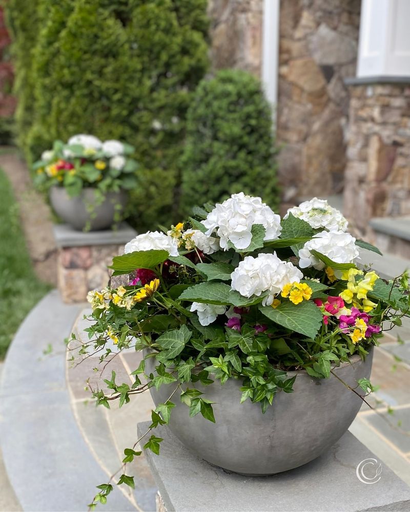 Container Flower Arrangement