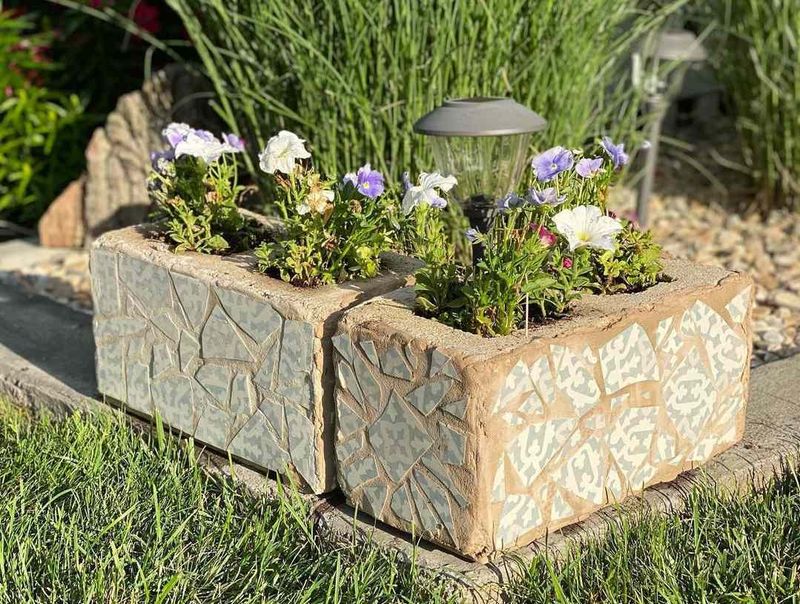 Cinder Block Edging