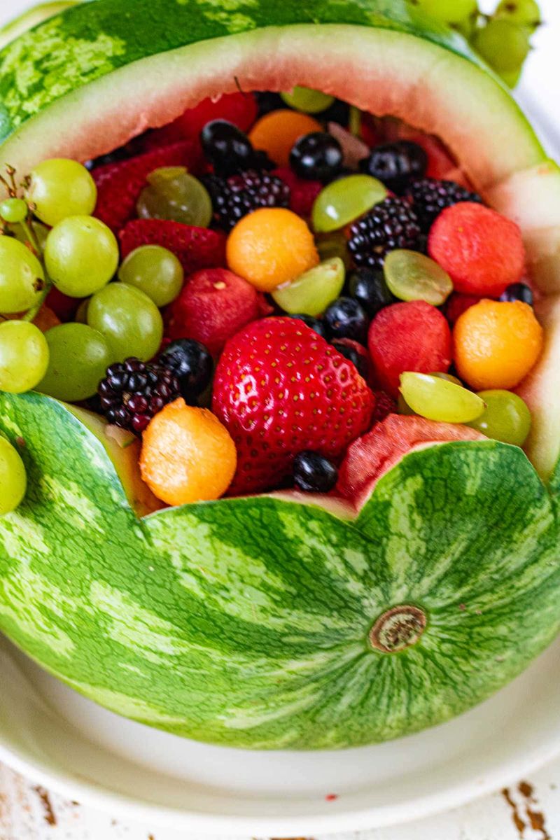 Decorative Watermelon Rind Bowls