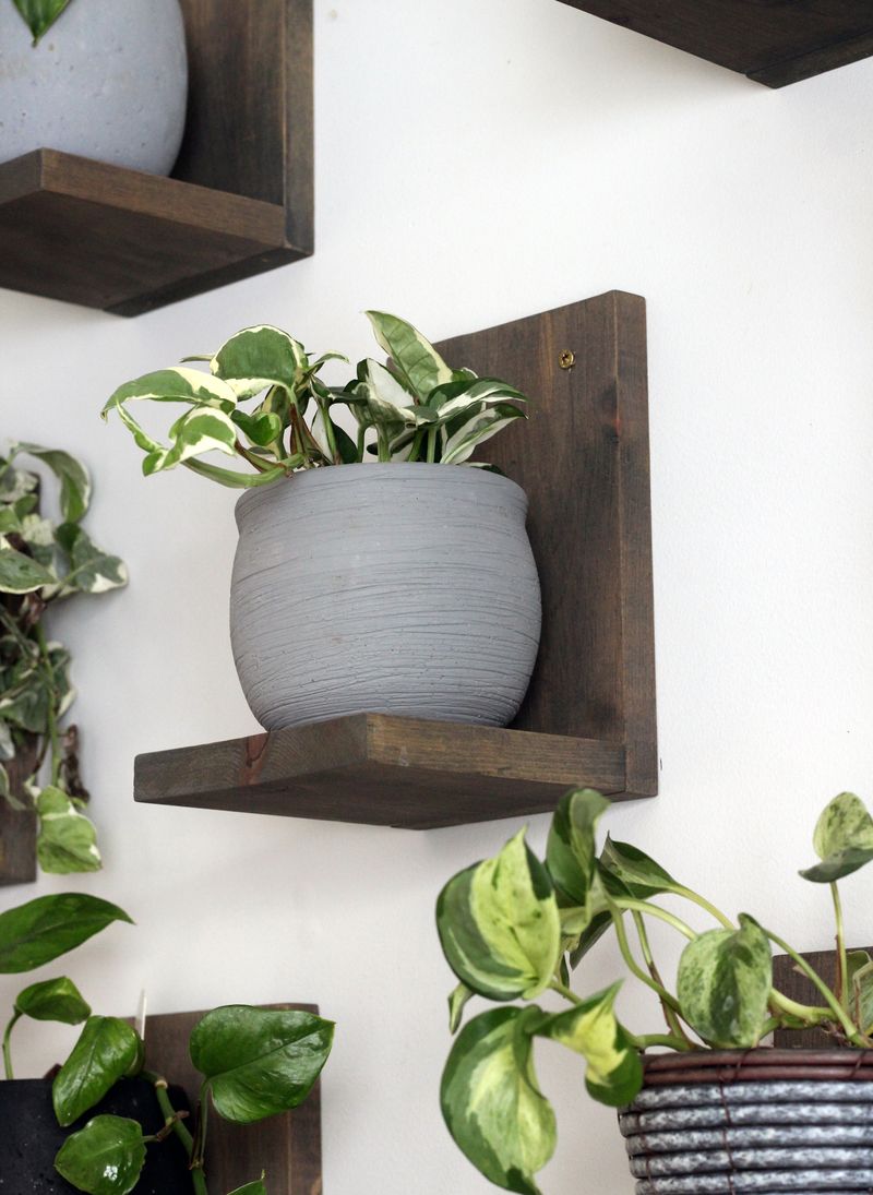 Floating Corner Shelves