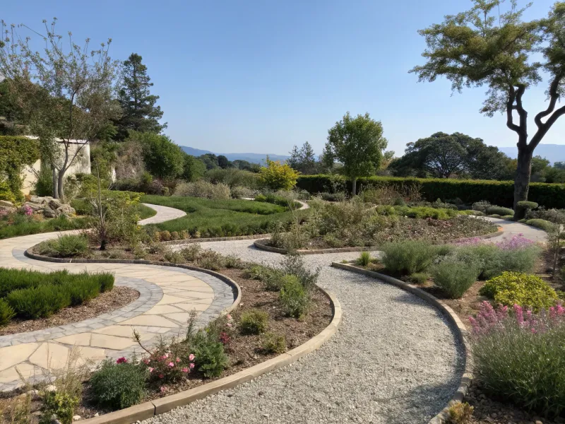 Gravel and Stone Pathway