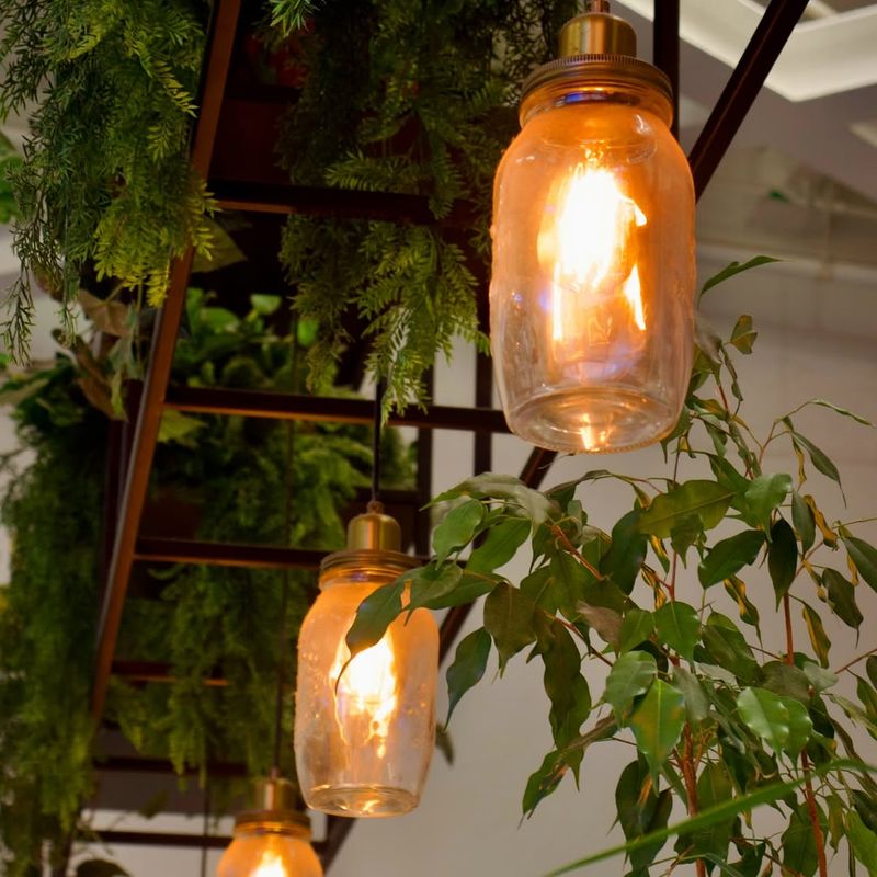 Hanging Mason Jar Lights