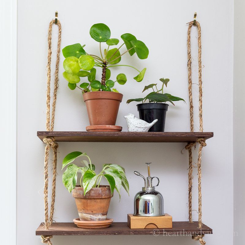 Hanging Rope Shelves