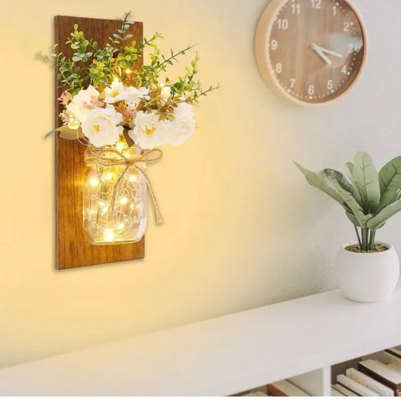 Mason Jar Wall Sconce