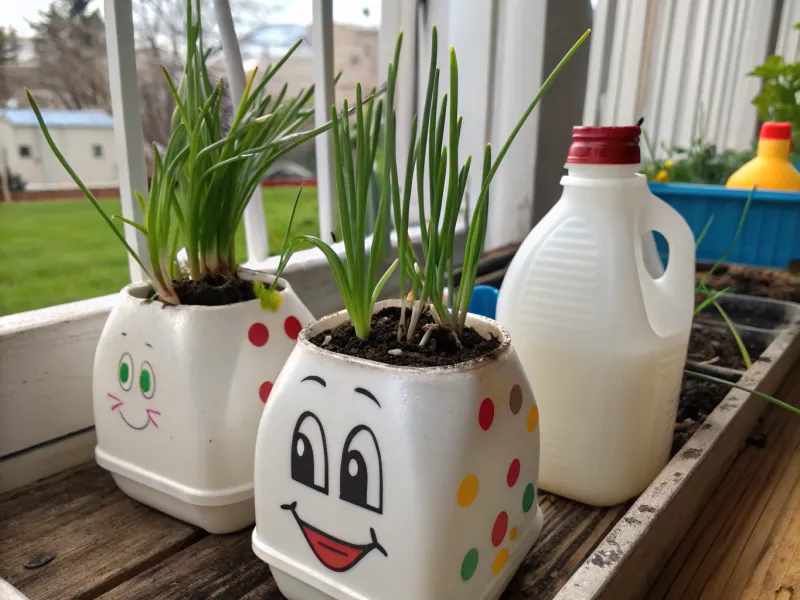 Milk Jug Planters