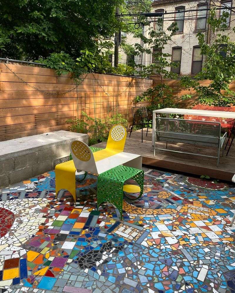 Mosaic Tile Patio