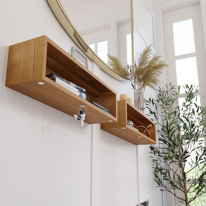 Narrow Hallway Shelves