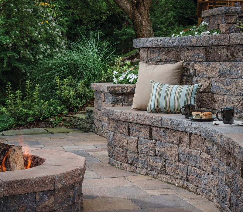 Gabion Wall Seating