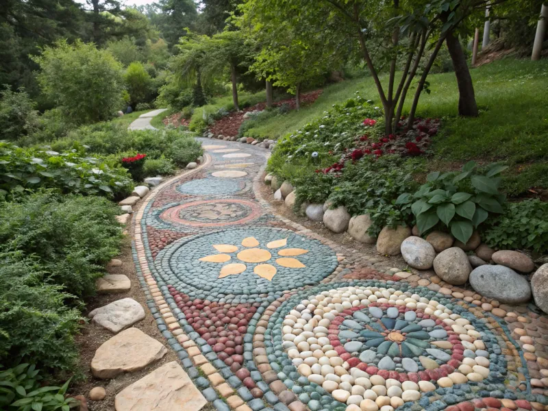 Pebble Mosaic Edging