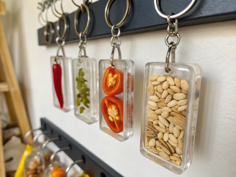 Pepper Seed Keychains