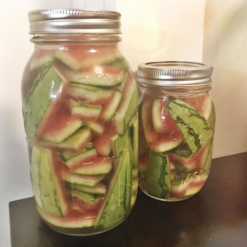 Pickled Watermelon Rinds