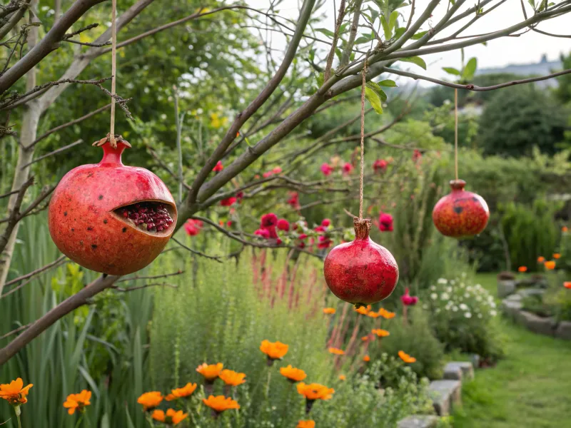 Pomegranate Peel Bird Deterrent