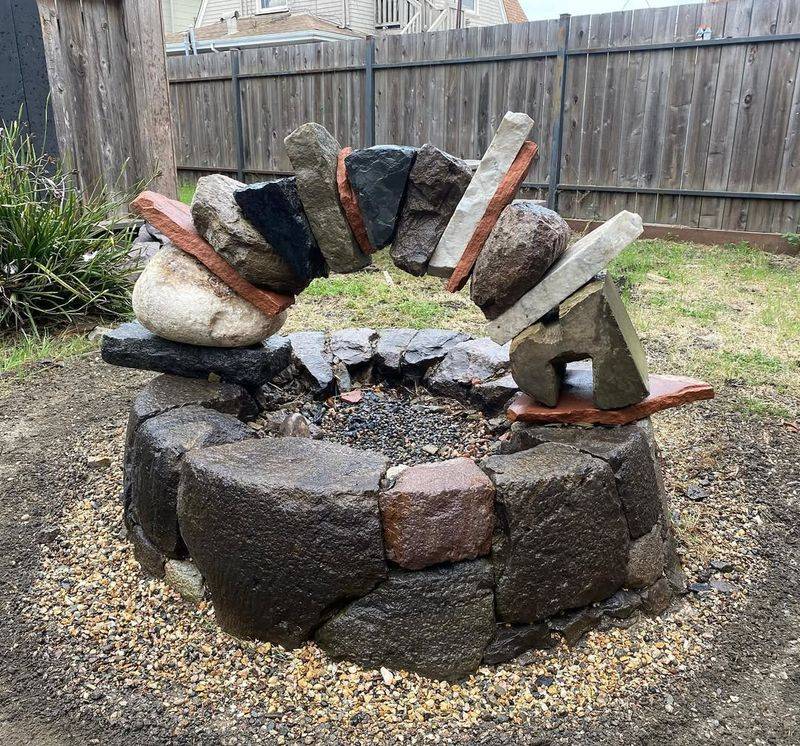 River Rock Fire Pit