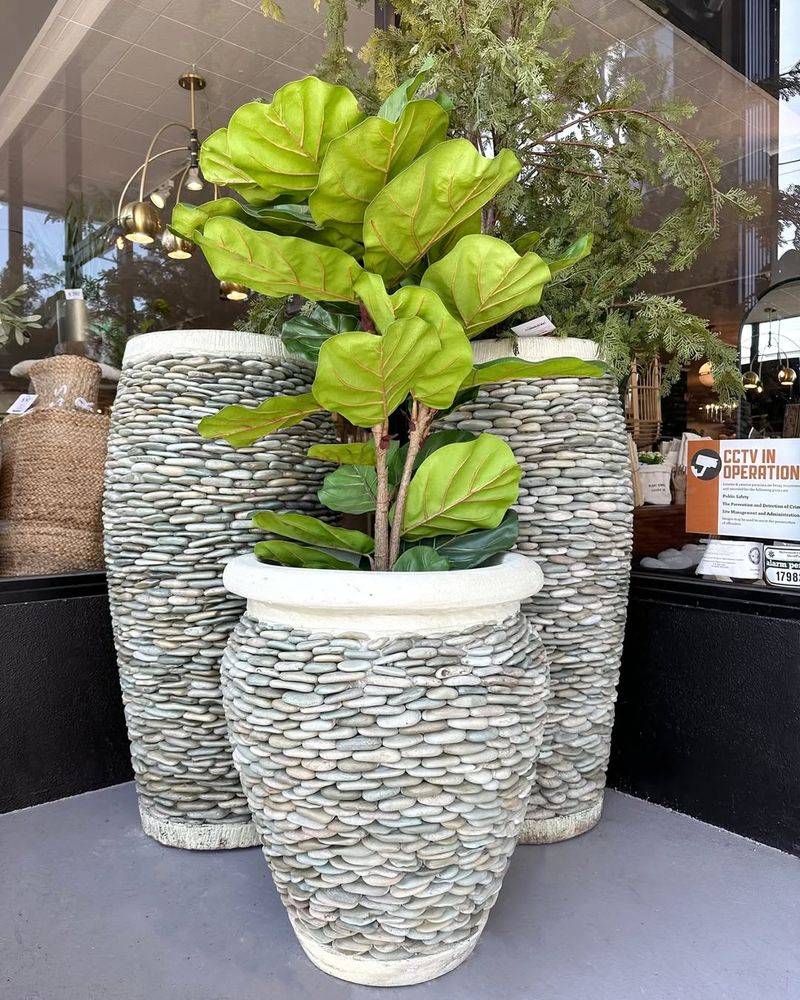 River Rock Planters