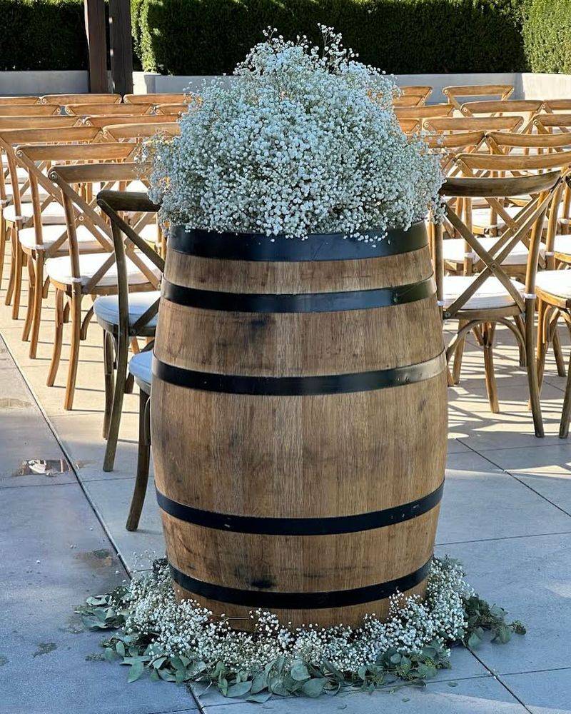 Rustic Wooden Barrels