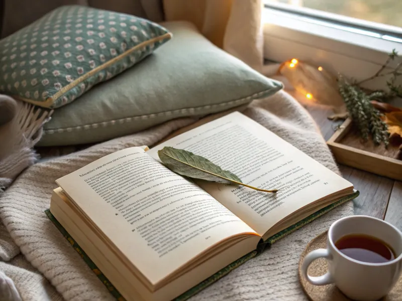 Sage Leaves as Bookmark